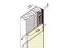 Abschlussprofil WDVS / Putzauftrag 6 mm / PVC & Gewebe, Länge 250 cm